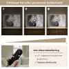 Bloemen - Wit - Vaas - Abstract Light Box met batterij (Wandlamp) middel -USP_dimbaarNL