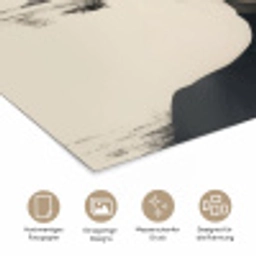 Vrouw - Hoed - Verf poster papier klein -tcloseup_DE