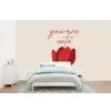 Roos - Rood - Bloem - Valentijn fotobehang vinyl groot -bed