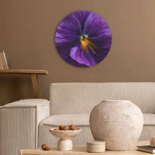 Paars - Viool - Diepte Akoestische PET Vilt - Rond klein -sfeer1