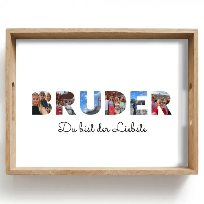 Bruder - Buchstaben-Collage Dienblad Rechthoek middel -z3d_shopping