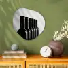 Wijnflessen - Zwart - Minimalistisch Wandcirkel Organisch Forex 3mm klein -sfeer2