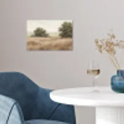 Landschap - Minimalistisch - Beige poster papier klein -sfeer3