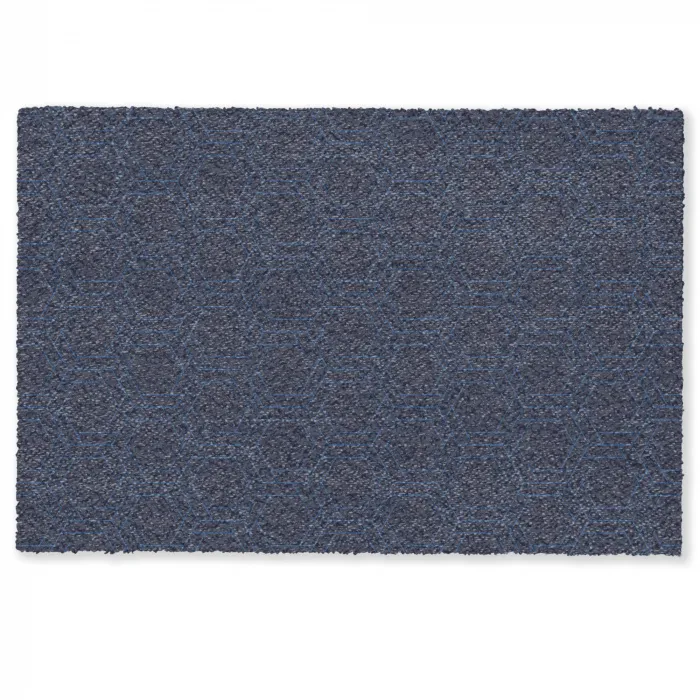 Hexagon - Patroon - Blauw Deurmat klein 898 -zkaufland3d