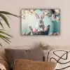 Konijn - Eieren - Mand canvas 2cm klein -sfeer1