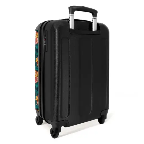 Retro disco wave bal patroon kleurrijk NBS - Handbagage koffer - Volwassenen Unisex middel -achterkant