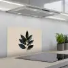 Laurierbladeren - Bloemknoppen - subtiel keuken achterwand spatscherm klein -3d_schuin