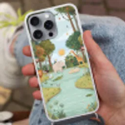Jungle - Oase - Dieren - Kleurrijk Hoesje iPhone 16 Pro Max met koord klein -sfeer3