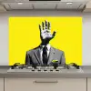 Pak - Hand - Geel keuken achterwand spatscherm klein -3d_website