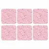 Terrazzo -  Patroon - Kleurrijk - Roze onderzetter kurk middel 366 -3d
