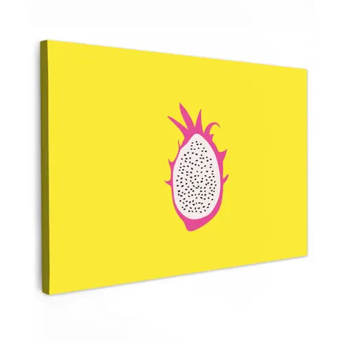 Illustratie - Drakenvrucht - Kleurrijk canvas 2cm klein -z3d