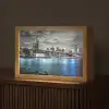 New York - Skyline - Stad - Blauw Light Box met kabel (Tafellamp) klein -z3d_website