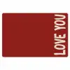 Schuin - Loveyou - Rood Placemat vinyl groot -zzsfeer1_Kitchenyeah-website