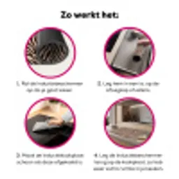 Zebra - Strepen - Bruin Inductie beschermer vinyl 3mm klein -wsfeer9_website