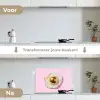Ei - Disco - Ontbijt - Glitter keuken achterwand spatscherm klein -voor_na_NL