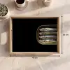 Sardines - Blik - Zwart - Vissen Dienblad Rechthoek middel -USP_Formaat