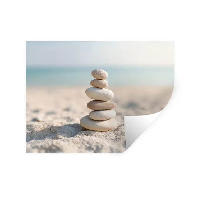 Wall Sticker - Stones - Stack - Sand - Sea