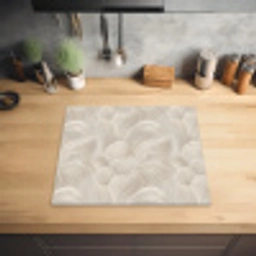 Lijnen - Waaier - Beige Inductie beschermer vinyl 3mm middel 274 -sfeer5