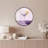 Cocktail - Paars - Minimalistisch - Citroen Fotolijst rond zonder passe partout klein -sfeer3