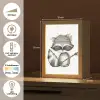 Wasbeer - Dier - Bosdieren Light Box met kabel klein -USP_NL