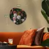 Stilleven met bloemen in een glazen vaas - Schilderij van Jan Davidsz. de Heem Wandcirkel Organisch Forex 3mm klein -sfeer3