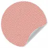 Plaid - Patroon - Visgraad - Roze Wandcirkel behangsticker klein 186 -3d