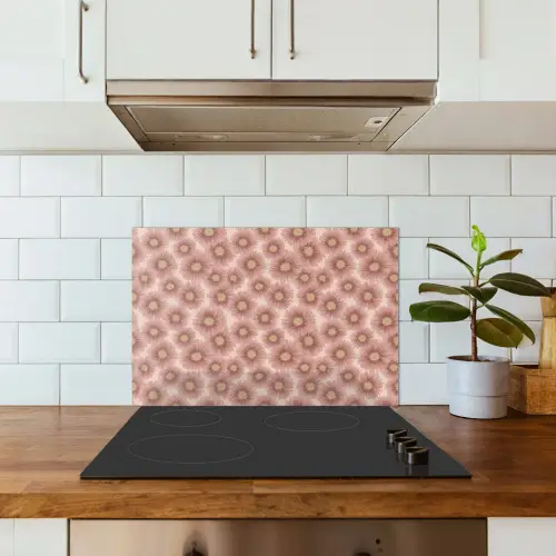 Gerbera - Bloemen - Roze keuken achterwand spatscherm klein 900 -sfeer2