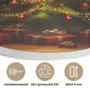 Kerstboom - Cadeau - Kerst - Winter Akoestische PET Vilt - Rond klein -closeup_NL