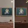 Vrouw - Roos - Quote Light Box met batterij (Wandlamp) middel -sfeer3