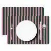Verticale strepen - Groen - Roze Placemat vinyl groot 368 -zzsfeer2_Kitchenyeah-website