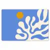 Minimalistisch - Organisch patroon - Blauw Placemat vinyl groot -zzsfeer1_Kitchenyeah-website
