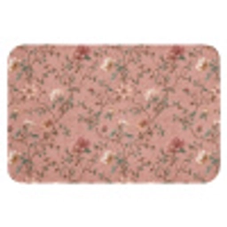 Botanisch - Bloemen - Roze Badmat klein 997 -3d