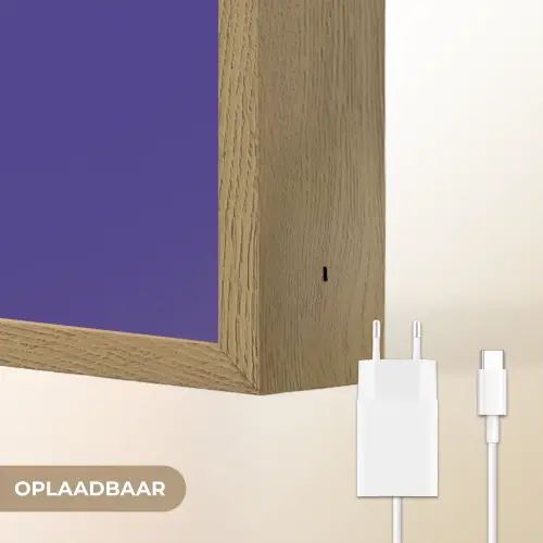 Tekst - Valentijn - Love - Blauw Light Box met batterij (Wandlamp) middel -USP_websiteoplaadbaarNL