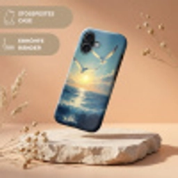 Meeuwen - Zee - Wolken -Blauw Toughcase MagSafe Apple iPhone 17 klein -USP_RandenV_DE