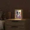 Hond - Bloemen - Natuur - Puppy - Bordercollie Light Box met kabel klein -sfeer1_kind