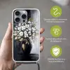 Bloemen - Wit - Vaas - Abstract Hoesje iPhone 16 Pro Max met koord klein -sfeer2_NL