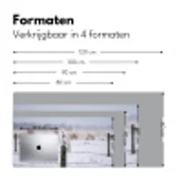 Sneeuwuil - Hek - Sneeuw - Wit Muismat XXL klein -sfeer5