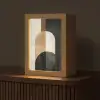 Geometrische - Vormen - Wit Light Box met kabel (Tafellamp) klein -z3d_website