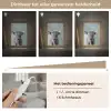Schotse hooglander - Zwart wit - Patroon - Driehoek Light Box met kabel (Tafellamp) klein -USP_dimbaarNL
