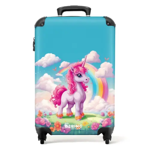 Rosie Regenboog Koffer - NBS - Handbagage middel -productfoto_recht