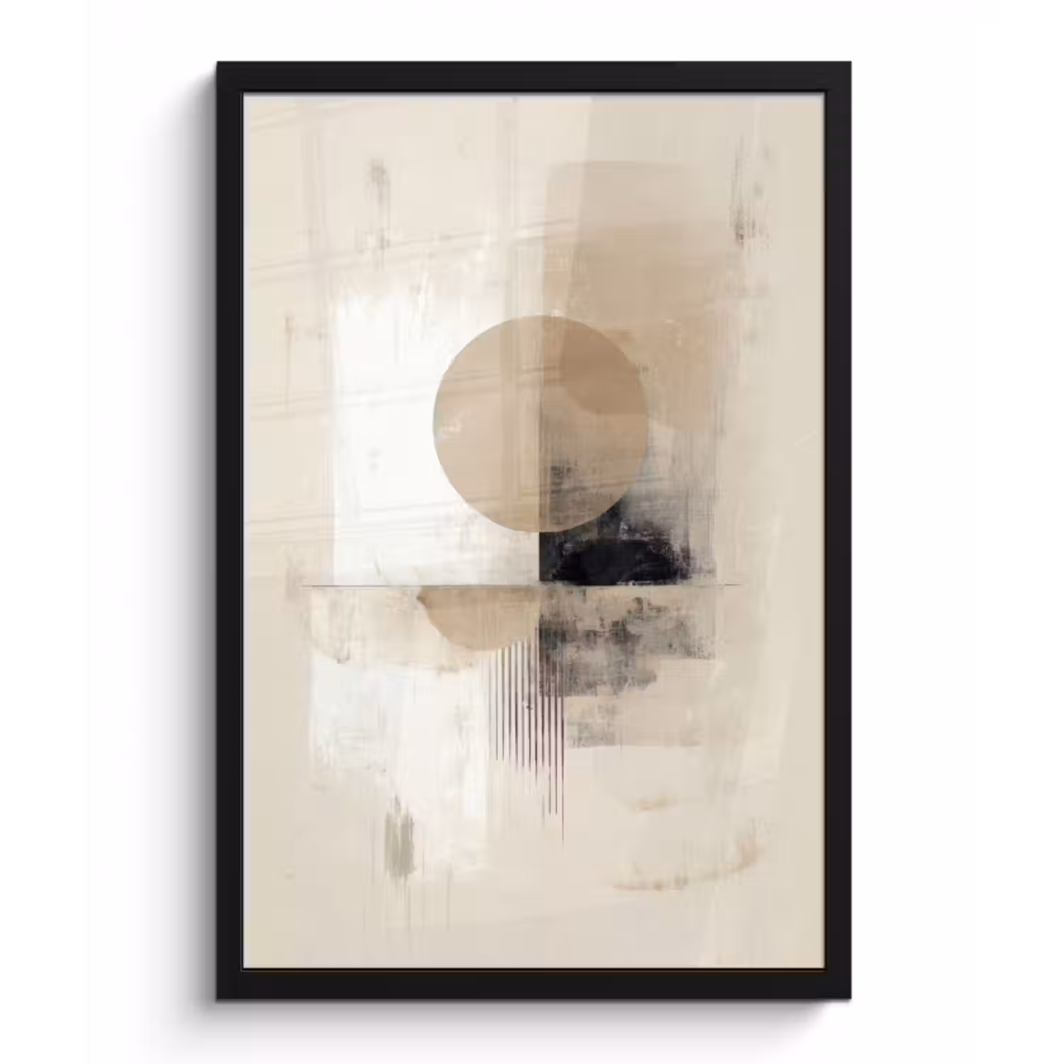 Bilder mit Rahmen - Kreis - Zusammensetzung - Tiefe - Beige