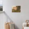 Hek - Natuur - Mist - Veld tuinposter los doek klein -sfeer8
