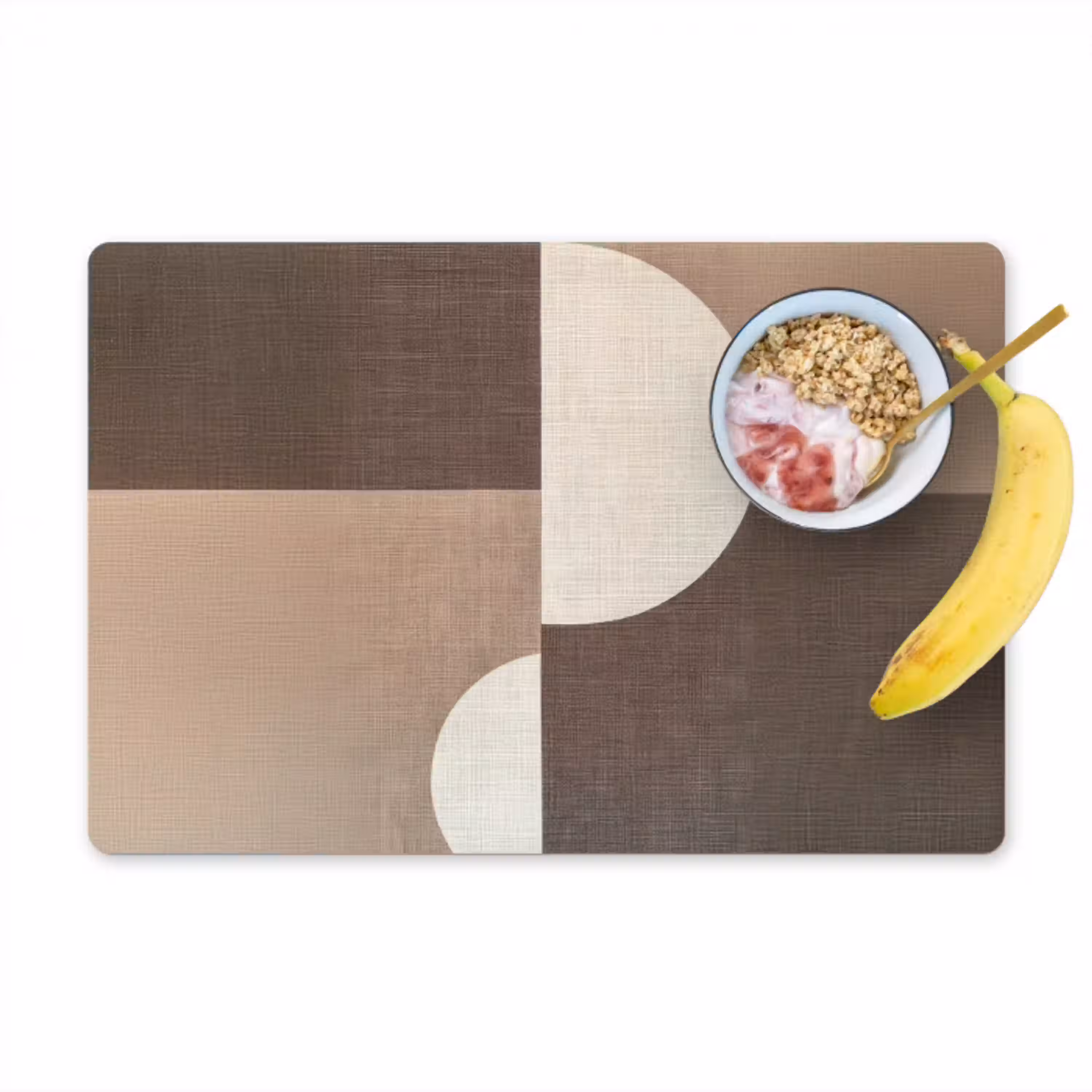 Raster - Halve cirkels - Contrast Placemat vinyl groot -zzzproduct_Kitchenyeah-website