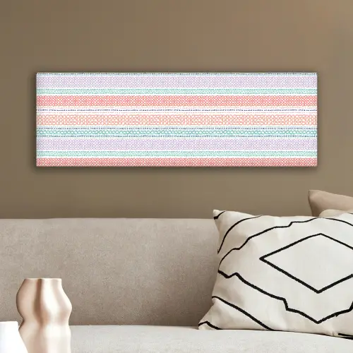 Strepen - Zomer - Kleuren canvas 2cm klein 828 -sfeer3