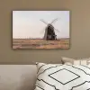 Windmolens - Landschap - Veld canvas 2cm klein -sfeer3