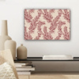 Bladeren - Linnen - Rood canvas 2cm klein 34 -sfeer6