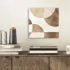 Snijdende cirkels - Overlappende vlakken aluminium wit klein -sfeer1