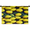 Gele - Citroenen - Druppels - Fruit Wandkleed katoen klein 269 -zz3d