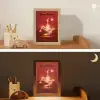 Voetballer - Omhaal - Rood - Neon Light Box met kabel (Kinderlampje) klein -sfeer3_kind