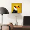 Toekan - Minimalistisch - Snavel - Oranje aluminium wit klein -sfeer5